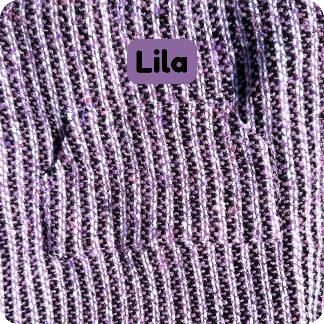Owa Owa lila lilac purple dog poncho with hood handmade from authentic mexican fabric