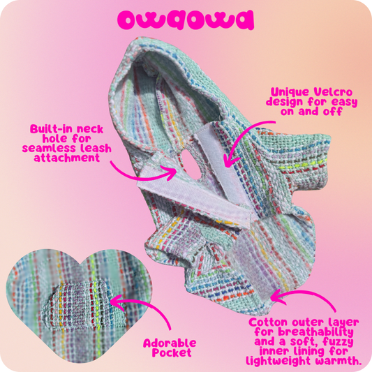 Lila Dog + Cat poncho