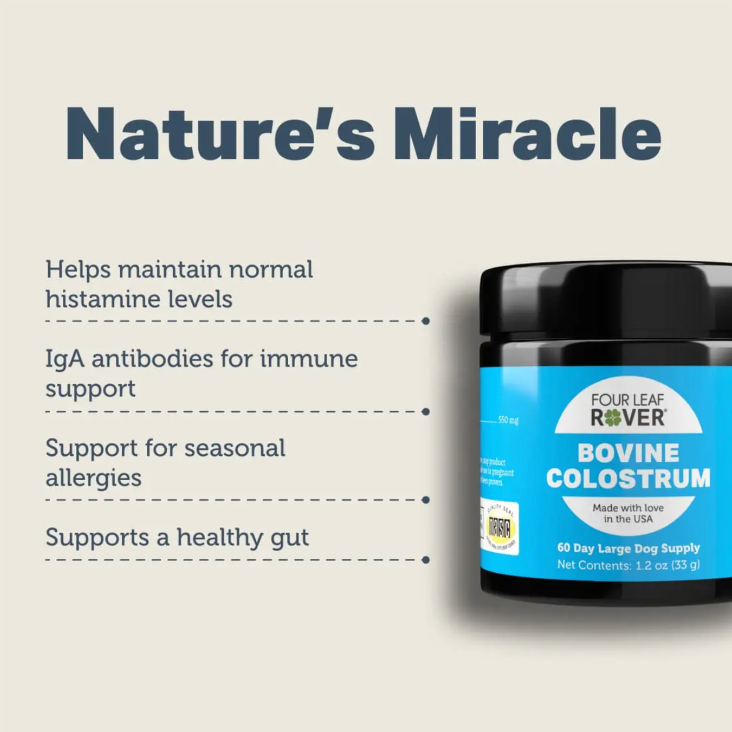 Four Leaf Rover Bovine Colostrum | Immune & Gut Support for Dogs – Owa Owa