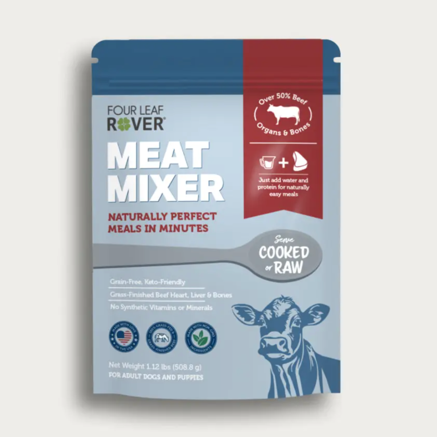 Four Leaf Rover Meat Mixer front packaging