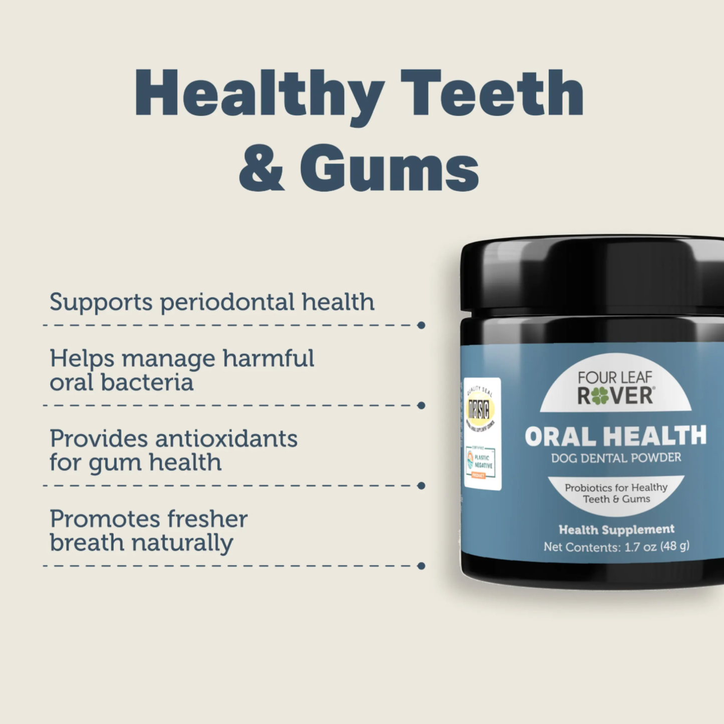Four Leaf Rover Oral Health | Natural Dog Dental Powder – Owa Owa