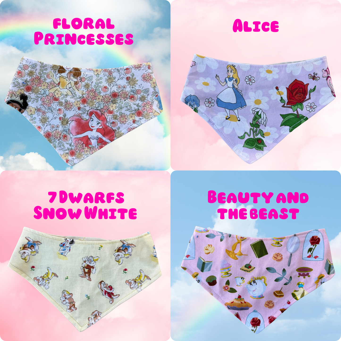 Princess Bandana for Dogs and cats