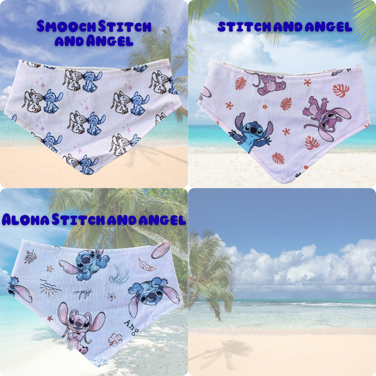 Stitch dog and cat bandanas