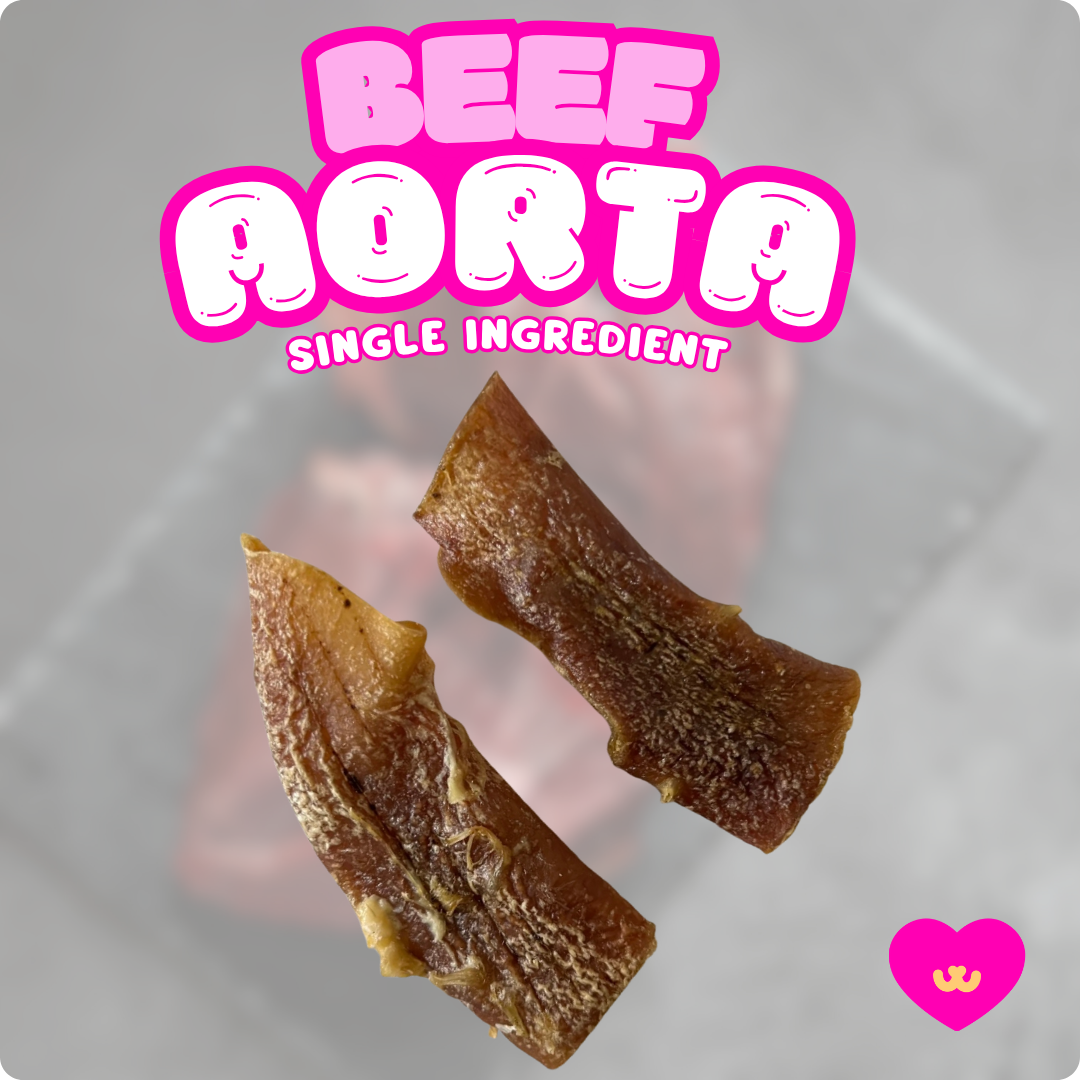 Beef aorta chew for dogs, dental and heart health dog treat