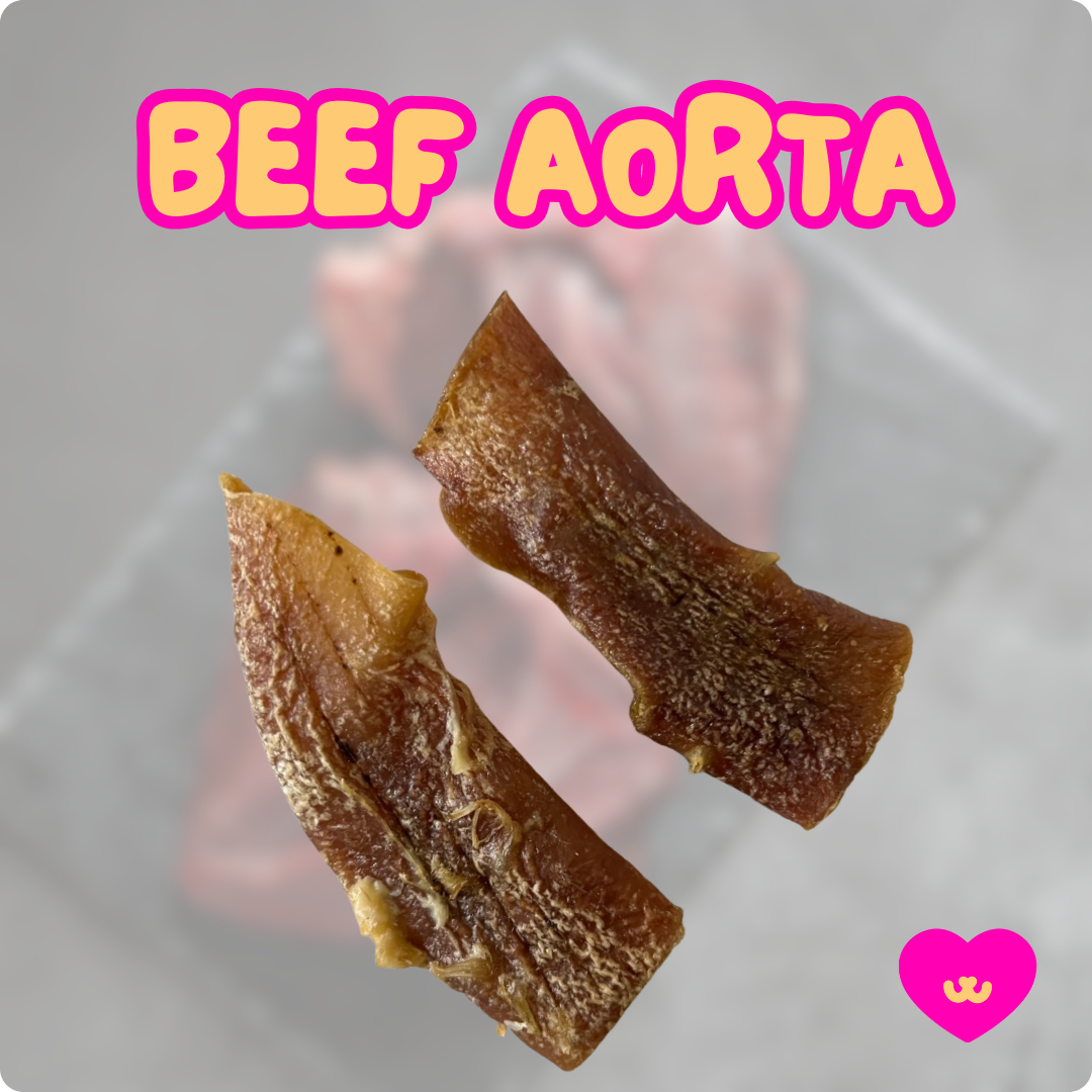 Beef aorta chew for dogs, dental and heart health