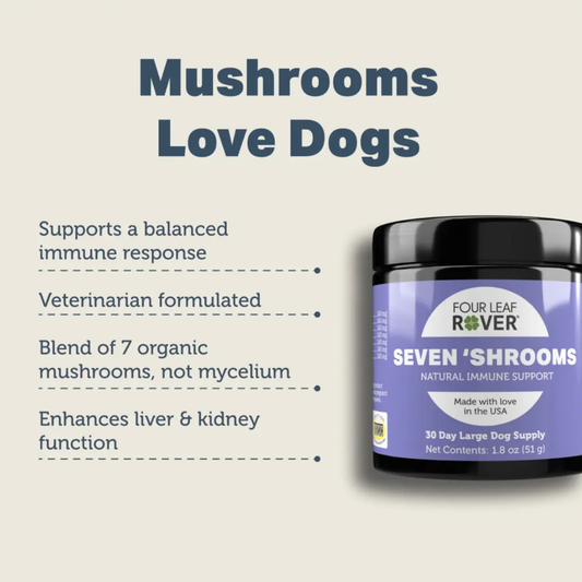 Four Leaf Rover Seven 'Shrooms | Immune & Organ Support for Dogs – Owa Owa