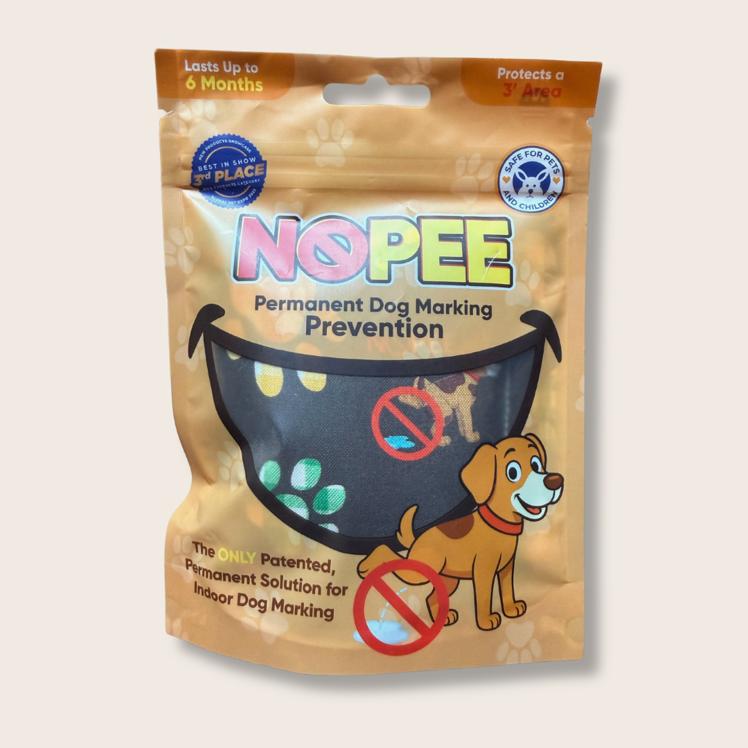 NOPEE dog marking deterrent package for preventing repeat indoor urine marking