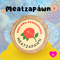 Owa Owa Meatzapawn close-up. Gut-friendly dog and cat treat made with turkey and goat milk yogurt, inspired by mazapán candy. Soft, crumbly texture perfect for picky eaters and sensitive tummies.