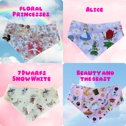 Princess Bandana for Dogs and cats